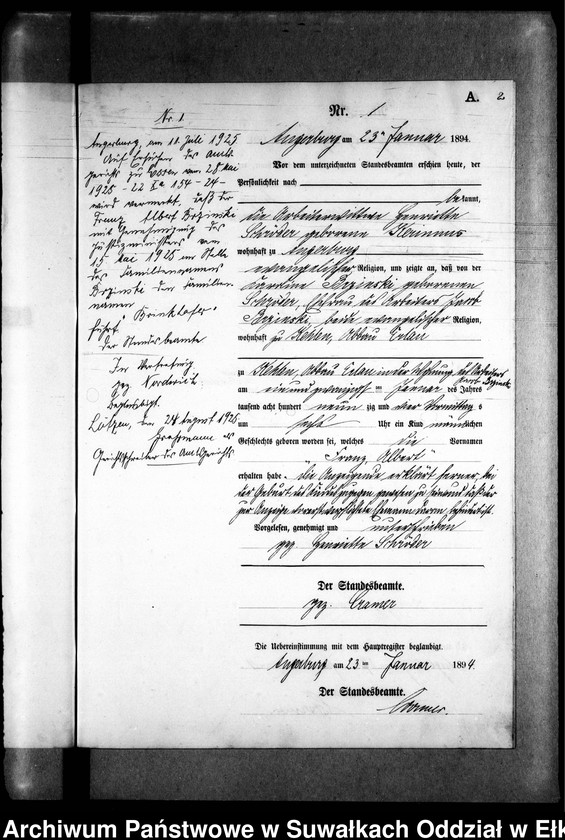 image.from.unit.number "Geburts-Neben-Register des Preussischen Standes-Amtes Kehlen Kreis Angerburg"