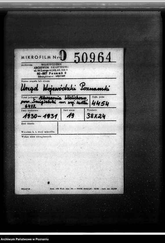 Obraz 2 z jednostki "Mleczarnia Wielichowo, pow. śmigielski nr woj. kotła 6472"