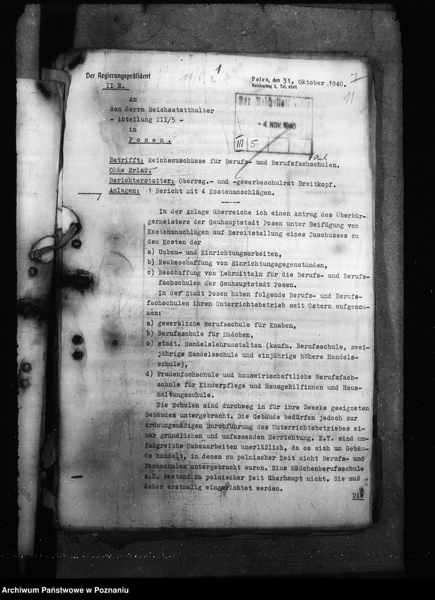 Obraz 15 z jednostki "Sächliche Kosten der Berufs- und Berufsfachschulen"