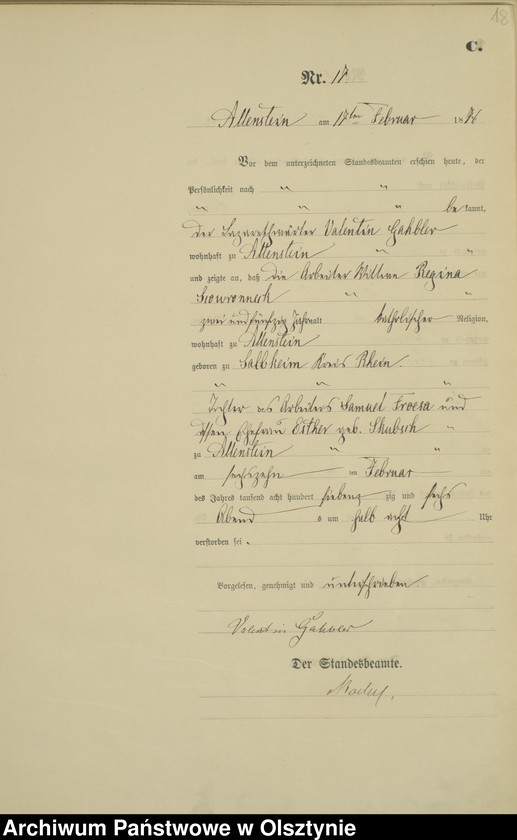 image.from.unit.number "Sterbe-Haupt-Register Nr 1 - 188"