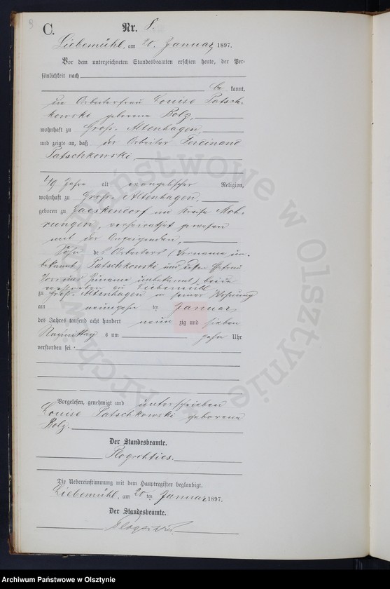 image.from.unit.number "Sterbe-Neben-Register Nr 1 - 98"