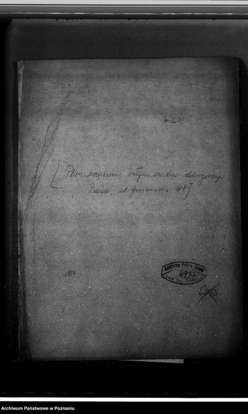 Obraz 4 z jednostki "/Plan urządzenia młyna wodno-elektrycznego w Poznaniu ul. Gnieźnieńska 47/"