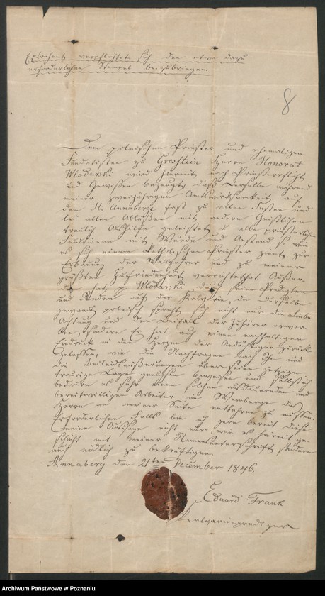 image.from.unit.number "A. betr. den polnischen Überläufer Honoratius von Włodarski"