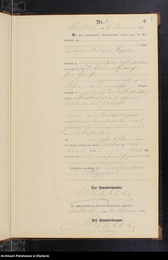 image.from.unit.number "Sterbe-Neben-Register Nr 1 - 19"
