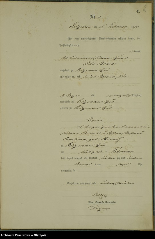 image.from.unit.number "Sterbe-Haupt-Register Nr 1 - 11"