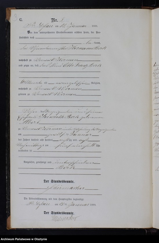 image.from.unit.number "Sterbe-Neben-Register Nr 1 - 22"