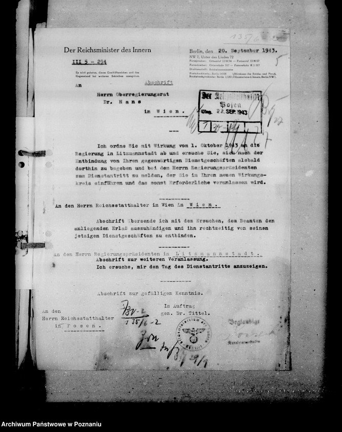 Obraz 9 z jednostki "Ernennung der Beamten"