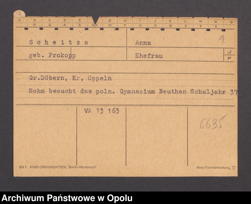 Obraz 3 z jednostki "[Scheitza Anna, zam. Gross Döbern]"