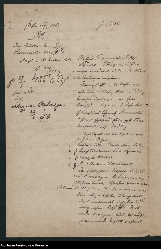 Obraz 5 z jednostki "A. betr. Josef Rowiński, Alexander Raiwitz Rożnatowski, Jesidorius von Rożnowski"