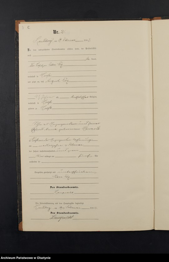 image.from.unit.number "Sterbe-Neben-Register Nr 1 - 26"