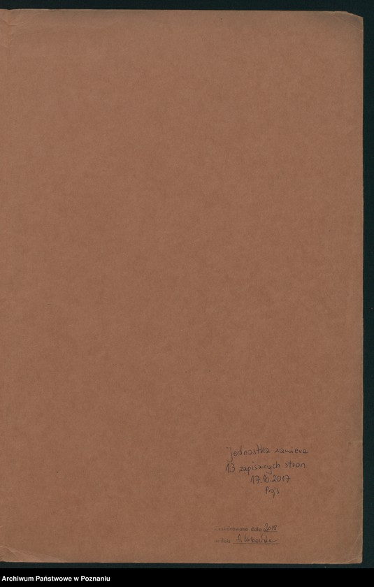 Obraz 14 z jednostki "Spis aktów Wydziału Gospodarczego Ministerstwa byłej dzielnicy pruskiej"