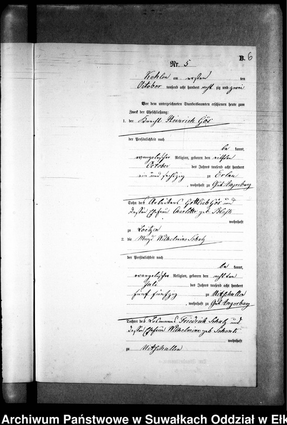 image.from.unit.number "Heiraths-Neben-Register des Preussischen Standes-Amtes Kehlen Kreis Angerburg"