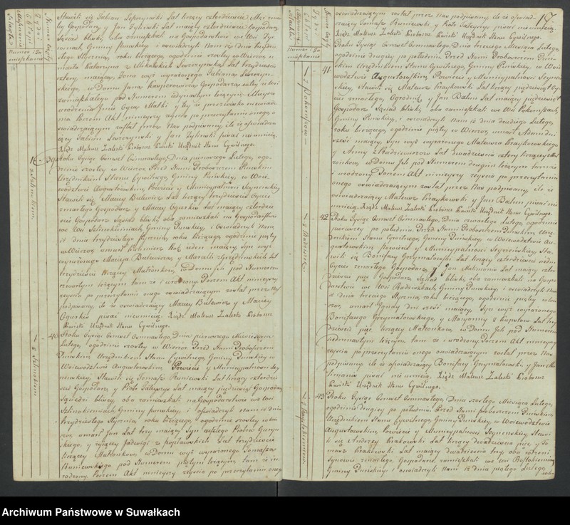 image.from.unit.number "Akta zeszłych gminy puńskiey od 1-go stycznia do dnia ostatniego grudnia 1818 roku."