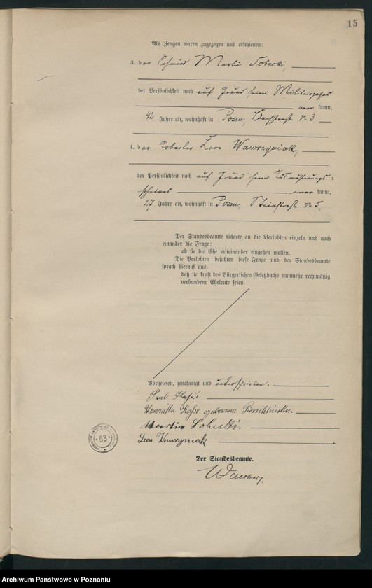 Obraz 17 z jednostki "Księga miejscowa małżeństw tom III [Rejestr główny małżeństw]"