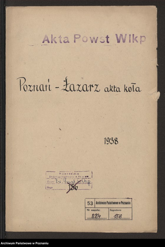 Obraz 2 z jednostki "Poznań - Łazarz akta koła."
