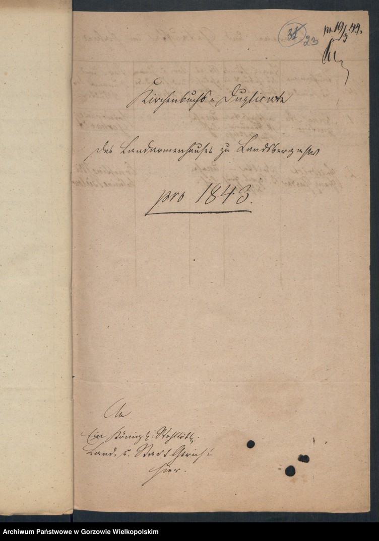 image.from.unit.number "Duplikate des Kirchenbuchs vom Landarmenhaus zu Landsberg an der Warthe"