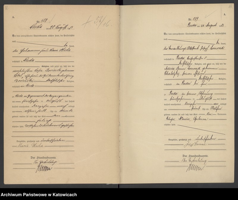 image.from.unit.number "Księga urodzeń nr 498 – 854 tom II"