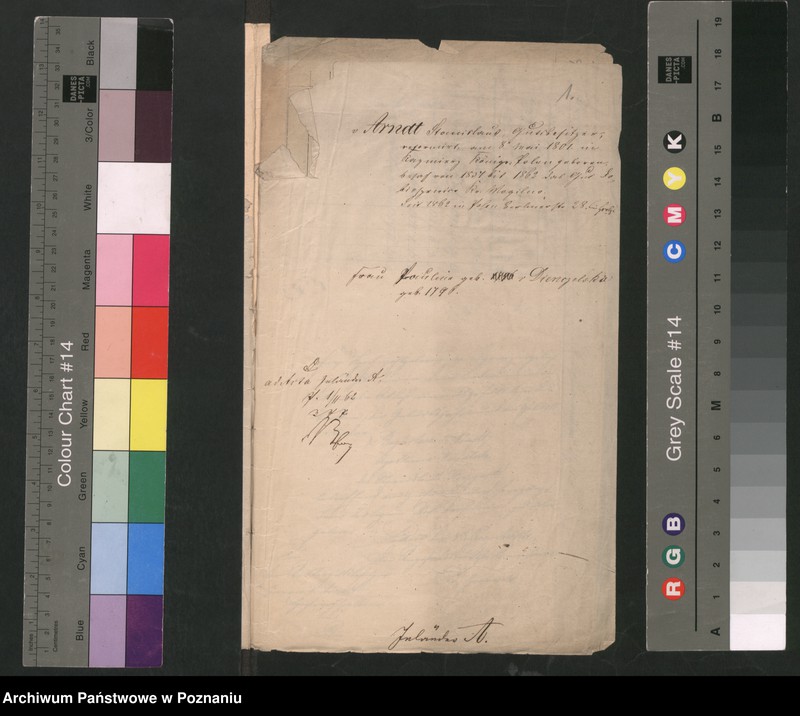 Obraz 4 z jednostki "A. betr. den Gutsbesitzer Stanislaus von Arndt, Johann von Arndt Landschaftsrat aus Dobieszewice"