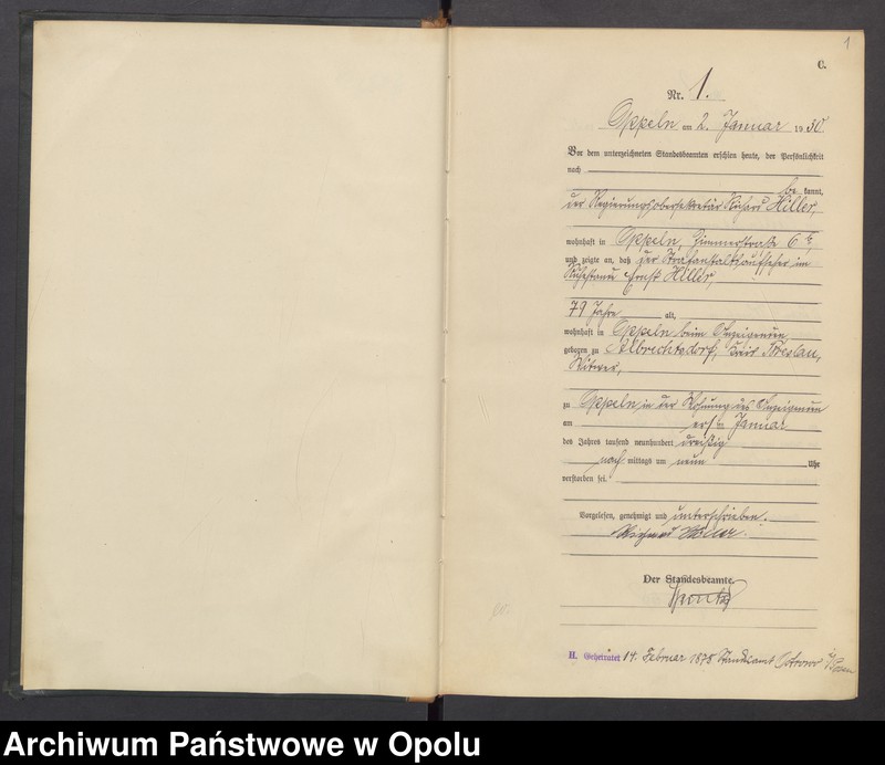 Obraz 4 z jednostki "[Rejestr zgonów] 1930 Tom I Nr 1-423"