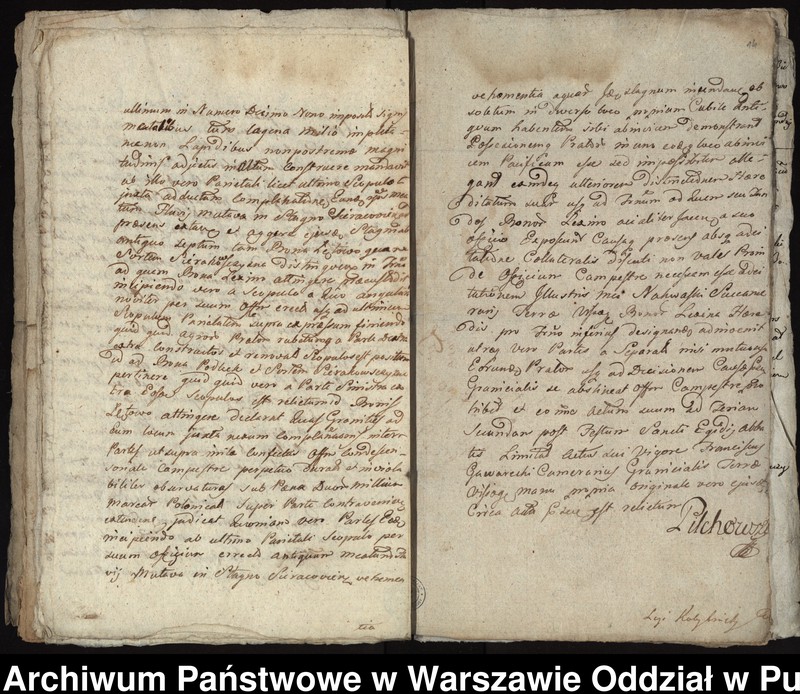 image.from.unit.number "Ekstrakty z ks. gr.i ziem. wyszogrodzkich, gr. płockich, kwit, kopie pozwów i dekretów, sumariusz dokumentów przedstawianych jako materiał dowodowy, dotyczące procesu z lat 1779-1784 między konwentem a łowczym bydgoskim Maciejem Tyszką o sporny grunt zwany Sierakowszczyzna i ustalenie granic między dobrami klasztoru Łętowo i dobrami Tyszki Podleck"
