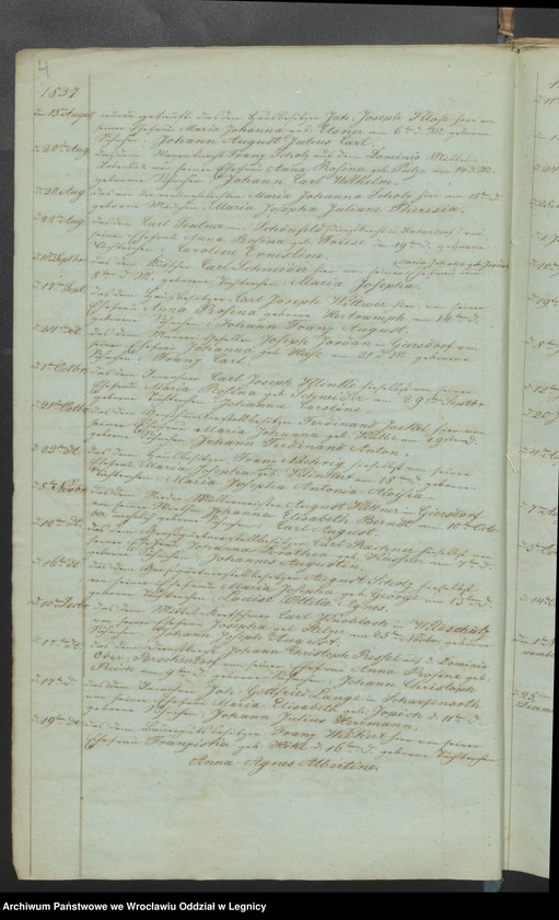 image.from.unit.number "Duplicate des Registers über die vorgekommenen Trauungen, Geburten und Begrabnisse"