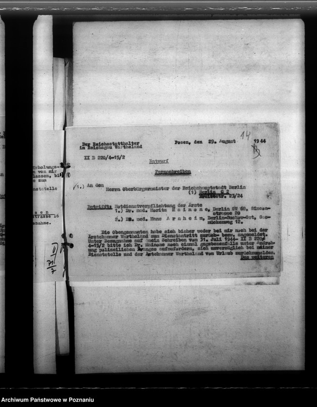 Obraz 18 z jednostki "Notdienstverpflichtung der Ärzte"