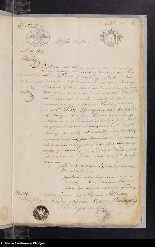 image.from.unit.number "Annexa z parafii Janowiec w roku 1851"