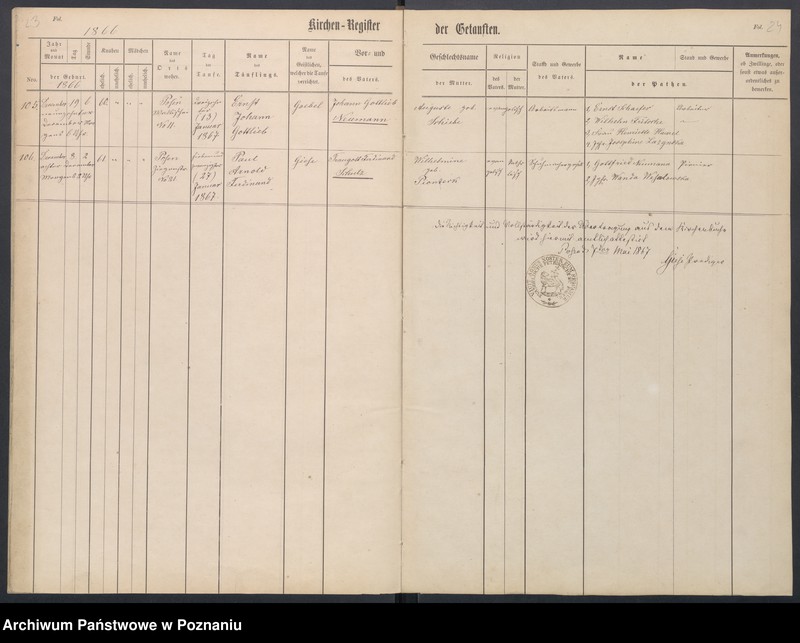 Obraz 15 z jednostki "[Akta urodzeń i chrztów, ślubów, zgonów]"