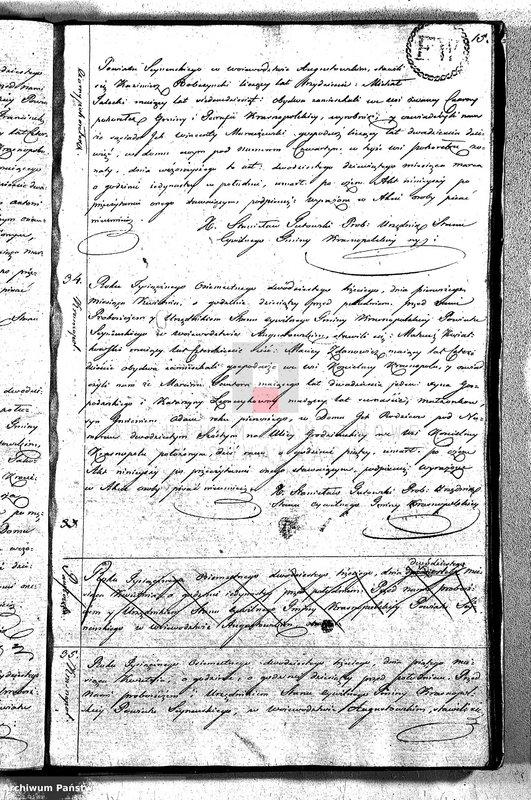 image.from.unit.number "Akta Zeszłych Gminy Krasnopolskiey R-ku 1823. Powiat Seyneński. Województwo Augstowskie."
