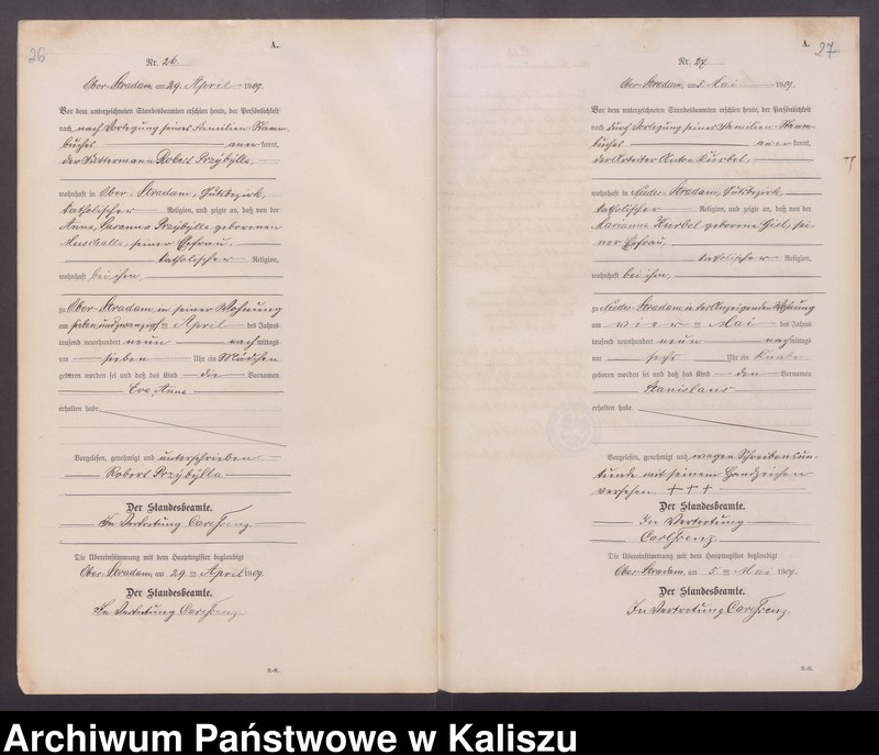 Obraz 17 z jednostki "[Księga urodzeń]"