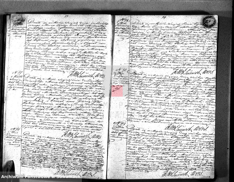 image.from.unit.number "Księga duplikat znajdująca się w trzech oddzielnych tomach to jest urodzonych, zaślubionych i umarłych parafii katolickiej Sereje z roku 1845"