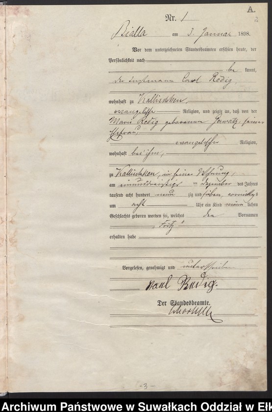 image.from.unit.number "Geburts-Haupt-Register des Königlichen Preussischen Standes-Amtes Bialla Kreis Johannisburg"