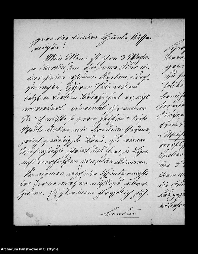 image.from.unit.number "/Briefe an Anna Gfin Lehndorff u. a. in Steinort in Sachen des Mädchenwaisenhauses in der Vorstadt Drengfurth/"
