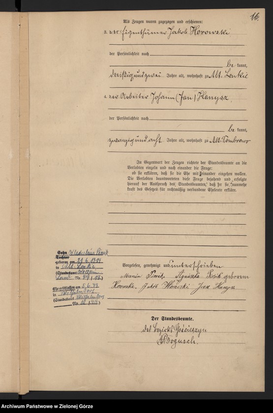 Obraz 19 z jednostki "[Księga małżeństw]"