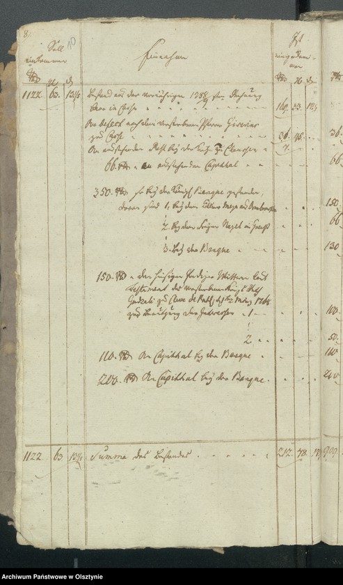 image.from.unit.number "Jahres Kirchen Rechnung der Reinschen Kirche aller Einnahme und Ausgabe"