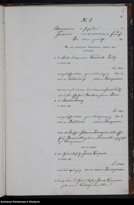 image.from.unit.number "Haupt-Heiraths-Register Nr 1 - 8"