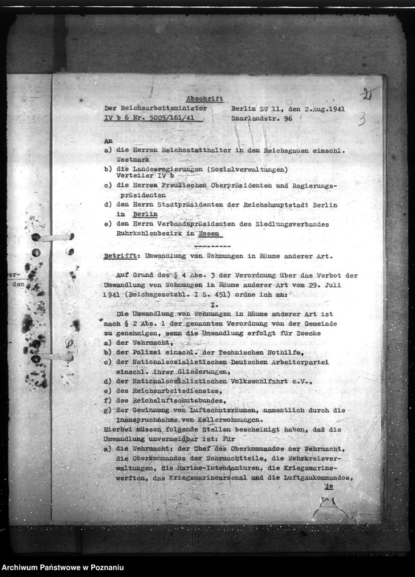 Obraz 10 z jednostki "Allgemeine Bauangelegenheiten der Polizei und Gandarmerie -, der Kriminalpolizei, Gestapo, des SD und SHD und der Technischen Nothilfe"