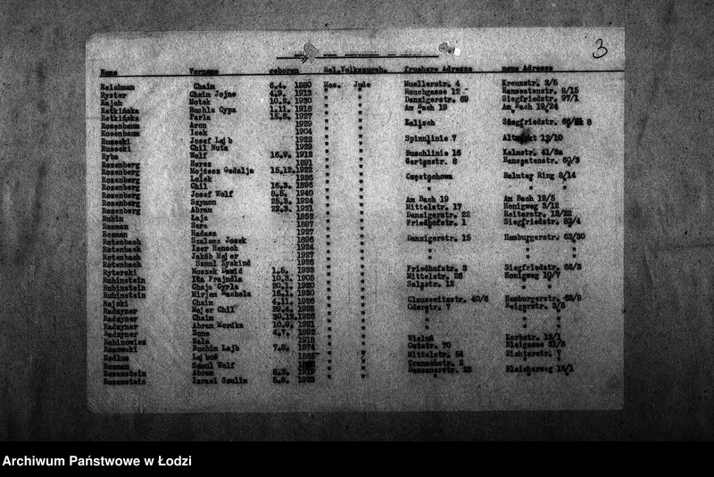 Obraz 6 z jednostki "[Alfabetyczny spis mieszkańców getta. Litera R]"
