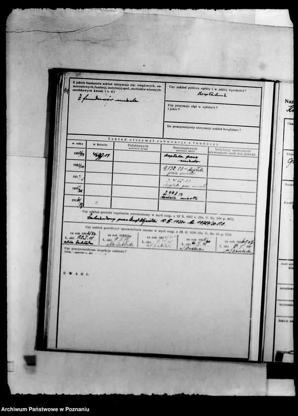 Obraz 18 z jednostki "/Kartoteka stowarzyszeń i zakładów opiekuńczych/"