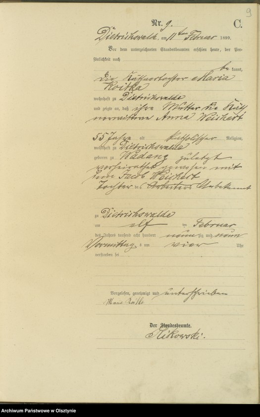 image.from.unit.number "Sterbe-Haupt-Register Nr 1 - 61"