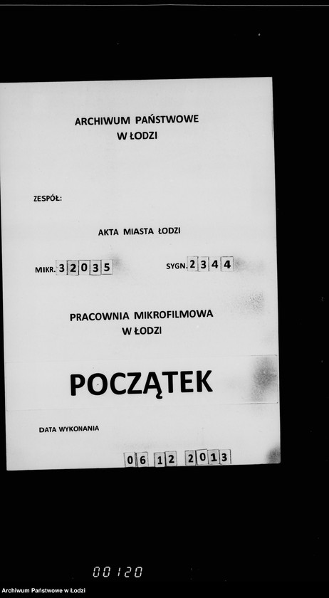 Obraz 1 z jednostki "Ob otpuske iz gorodskoj kassy denežnago posobija bednomu naseleniju gor. Lodzi lišennamu zarabotka v sledstve promyšlennago zastoja"
