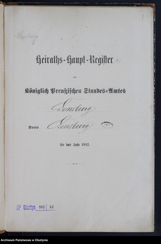 image.from.unit.number "Heiraths-Haupt-Register Nr 1 - 25"