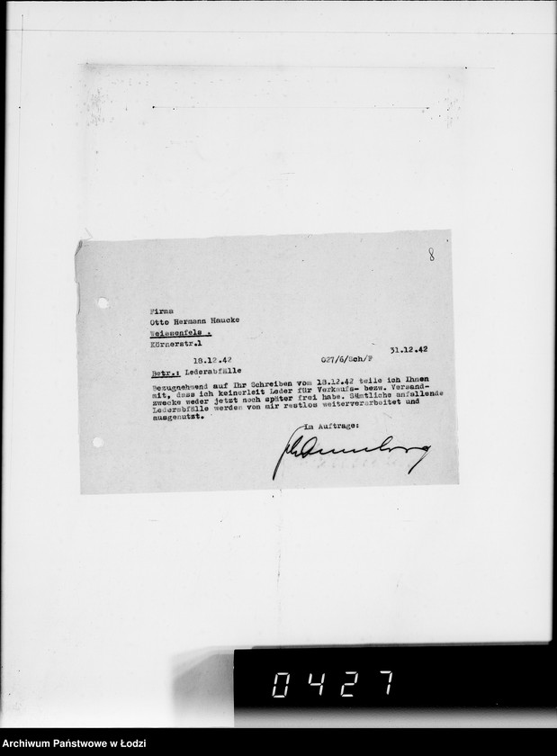 Obraz 12 z jednostki "Ausgehende Tagescopien I 101"