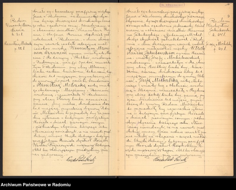 Obraz 7 z jednostki "[Duplikat akt zaślubionych parafii św. Jana w Radomiu za 1928 r.]"