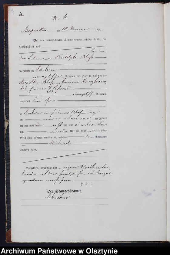 image.from.unit.number "Geburts-Haupt-Register Nr 1 - 74"