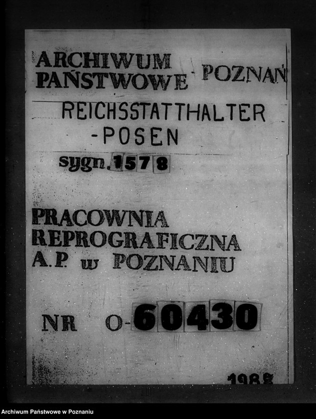 Obraz 1 z jednostki "Landrat in Litzmannstadt (Łódź)"