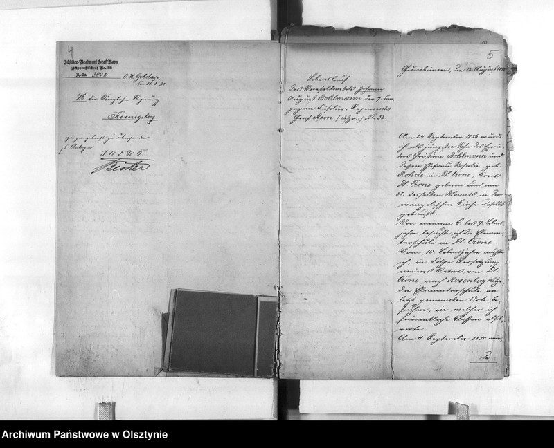 image.from.unit.number "Regierungs-Büreau-Diätar Bohlmann [Johann] den 1. August 1896 Regierungs-Sekretär den 10. März 1897 Regierungs-Hauptkassen Buchhalter"