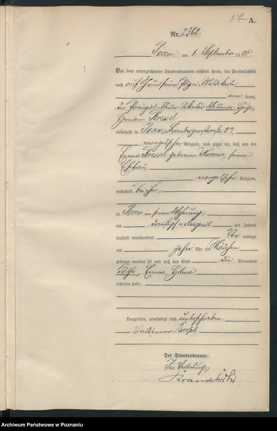 Obraz 20 z jednostki "Księga miejscowa urodzeń"