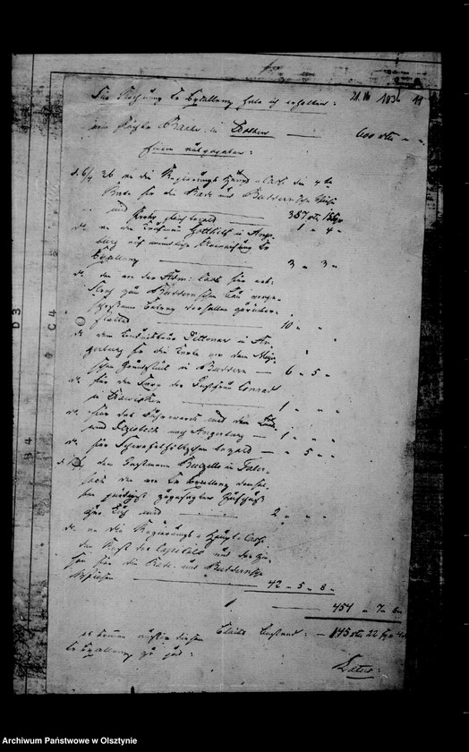 image.from.unit.number "/Abrechnungen des Gfen Lehndorff mit Eugen Dönhoff, dem Verwalter Kurella, Gutspächter Werner in Stawisken u. a., bei Pachtübergaben von Stawken, Kl. Steinort, Taberlack, Stobben u. Pristanien u. das Inventarium v. Kittlitz/"