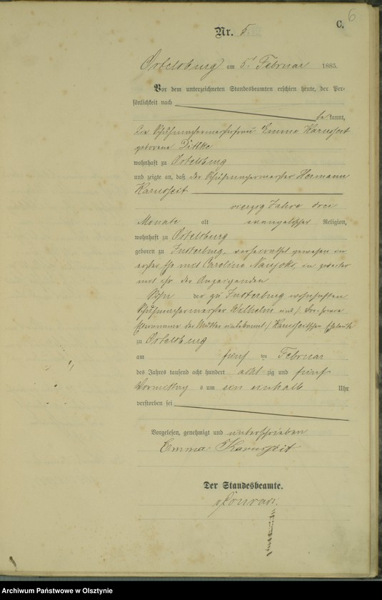 image.from.unit.number "Sterbe-Haupt-Register Nr 1 - 93"
